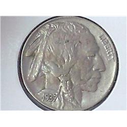 1937 Buffalo Nickel (EF/AU)