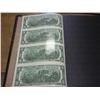 Image 2 : Uncut Sheet Of 4-2003 Two Dollar FRN's