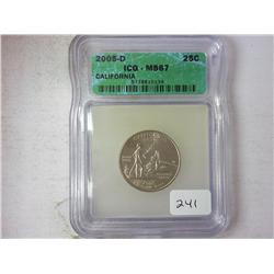 2005-D California Quarter ICG MS67