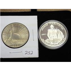 1982-S Wash. & 1986-D SOL Halves (1 PF & 1 UNC)