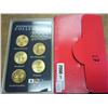 Image 1 : 2000 Gold Plated Statehood Quarter Collection