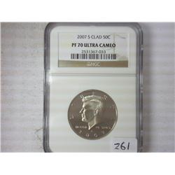 2007-S Kennedy Half NGC PF70 Ultra Cameo