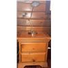 Image 3 : Pine Sleigh Bed Frame With Matching Two-Drawer Nightstands