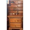 Image 4 : Pine Sleigh Bed Frame With Matching Two-Drawer Nightstands