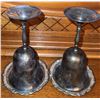 Image 2 : Silverplate Fondue Set with Stand, Two Goblets, and Coasters