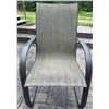 Image 4 : Outdoor Patio Set with Glass Table and Four Metal Sling Chairs