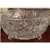 Image 3 : Glass Oil Lamp with Brass Burner and Two Cut Glass Bowls