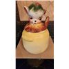 Image 1 : Ceramic Cat-Shaped Cookie Jar, 12" Tall