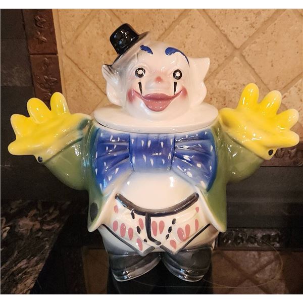 Ceramic Clown Cookie Jar