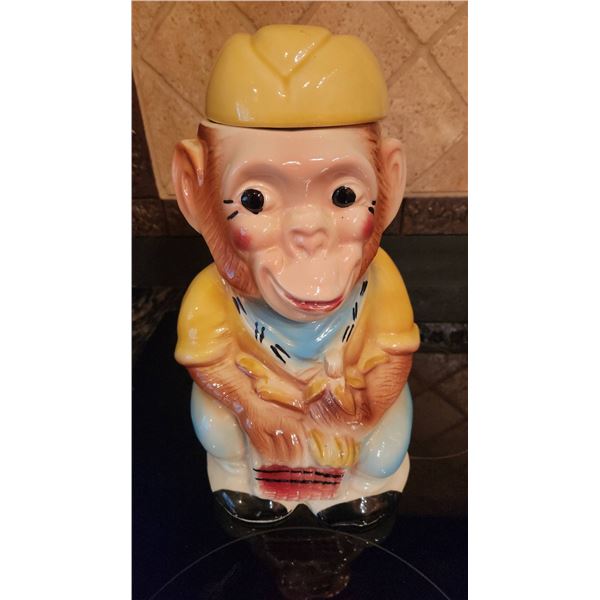 Shawnee Pottery R.R.P. Co. USA Monkey Cookie Jar