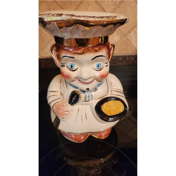 RRP Co. Roseville Ohio Ceramic Chef Cookie Jar