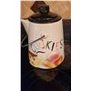 Image 1 : Ceramic Cookie Jar Shaped Like Coffee Pot with Painted Face