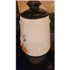 Image 2 : Ceramic Cookie Jar Shaped Like Coffee Pot with Painted Face