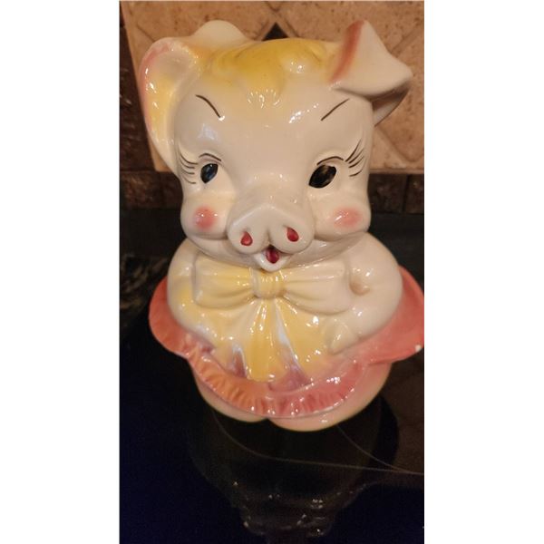 Ceramic Pig Cookie Jar