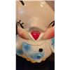 Image 2 : Ceramic Snowman Cookie Jar with Blue and White Glaze