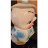 Image 5 : Ceramic Snowman Cookie Jar with Blue and White Glaze