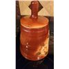 Image 4 : Ceramic Lidded Jar with Floral Motif and Crackle Glaze Finish