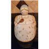 Image 1 : Otagiri Ceramic Cookie Jar with Lady Wearing Apron and Blue Bonnet