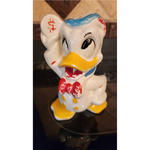 Donald Duck Ceramic Bank Figurine