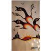 Image 2 : Lawrence Beaulieu Signed 2007 Framed Print with Birds and Sunrise 27 x 39 In.