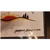 Image 3 : Lawrence Beaulieu Signed 2007 Framed Print with Birds and Sunrise 27 x 39 In.