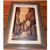 Image 3 : Framed Street Scene Print and Smiths Sectric Electric Mantel Clock