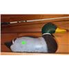 Image 2 : Spinning Fishing Rod with Reel and Two Painted Duck Decoys