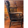 Image 3 : Spindle Back Oak Armchair with Carved Crest Rail