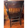 Image 4 : Spindle Back Oak Armchair with Carved Crest Rail