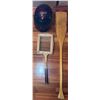 Image 1 : HJC Full-Face Helmet, Wooden Canoe Paddle and Square Tennis Racquet