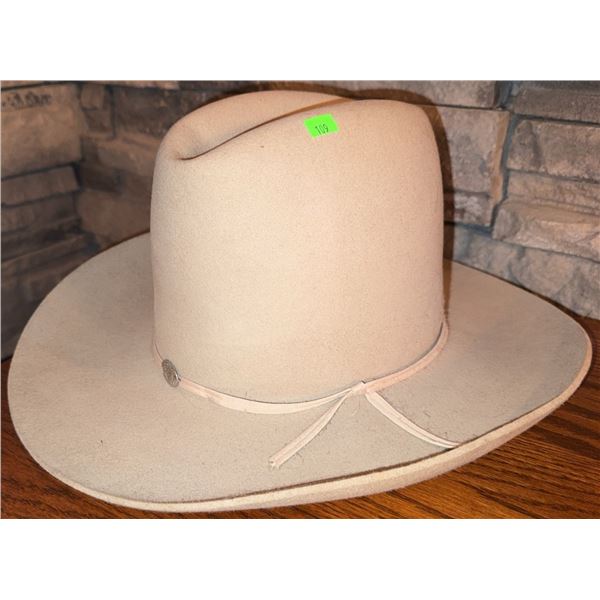 Stetson Beaver Felt Western Cowboy Hat with Leather Hatband