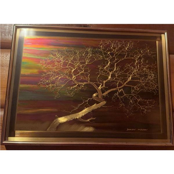 Framed Metal Art Print of Tree by Dorian Melton