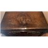 Image 5 : Wooden Cabinet with Double Doors and Metal Wall Art Panel