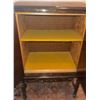 Image 7 : Wooden Cabinet with Double Doors and Metal Wall Art Panel