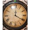 Image 4 : Square Wall Clock With Ornamental Frame and Roman Numerals