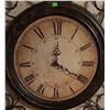 Image 5 : Square Wall Clock With Ornamental Frame and Roman Numerals