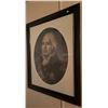 Image 1 : Framed Black and White Portrait Print of Military Officer