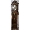 Image 1 : Tempus Fugit Grandfather Clock with Oak Case and Brass Weights