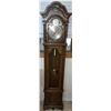 Image 2 : Tempus Fugit Grandfather Clock with Oak Case and Brass Weights