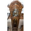 Image 4 : Tempus Fugit Grandfather Clock with Oak Case and Brass Weights