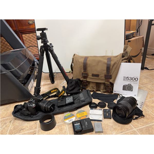 Nikon D5300 Beginner Photographer Starter Kit with 85mm DX Lens, Accessories, and Bag