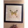 Image 2 : Bathroom Decor Lot with Framed Art, Marble Dispensers, and Faux Floral Arrangement
