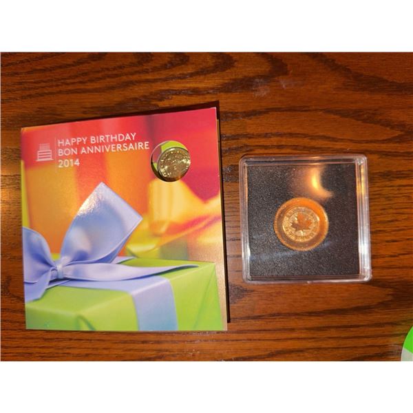2014 Royal Canadian Mint Happy Birthday Coin Set With Presentation Card
