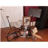 Image 1 : Musician’s Lot with Drumsticks, Drum Heads, Stand, Sheet Music Stand, Accessories