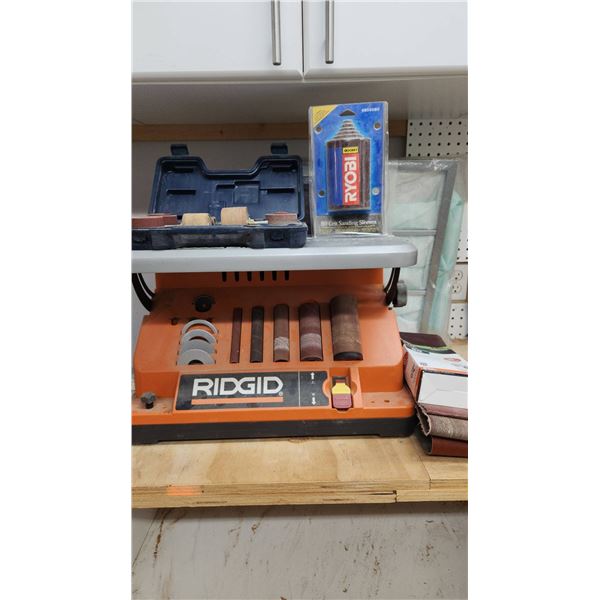 Ridgid Oscillating Edge Belt and Spindle Sander With Accessories