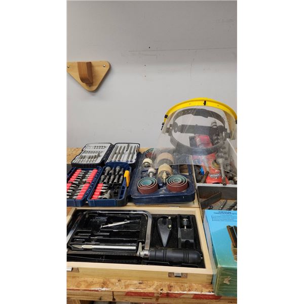 Tool Lot: Mastercraft, Ryobi, Drill Bits, Punch Set and Accessories