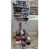 Image 1 : Contents of cupboard: Workshop Tools, Storage Drawers, and more