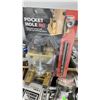 Image 10 : Hardware and Garage Items Including Solar Light, Cable Spool, Storage Drawers