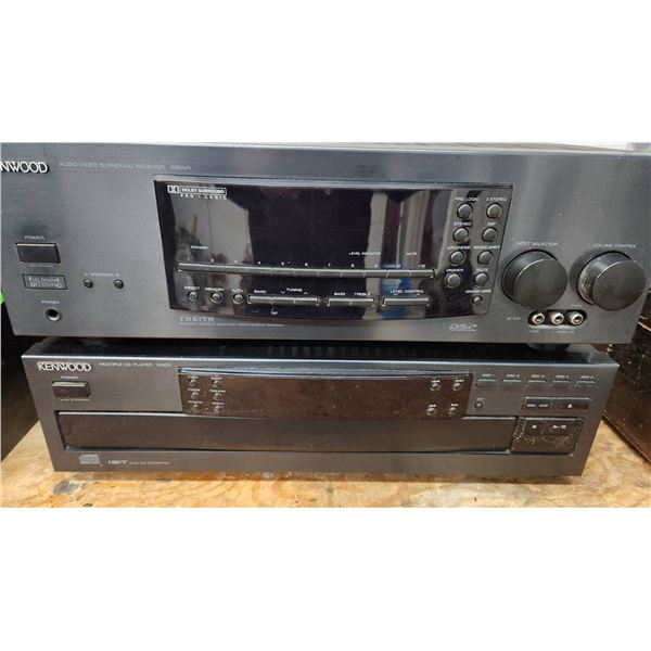 Kenwood 1060VR Audio-Video Surround Receiver and 103CD Multiple CD Player