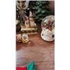 Image 11 : Christmas Decorations Including Nativity Set, Ornaments, and Ceramic Trees